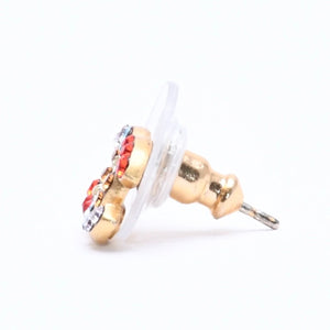 極美品 CHANEL シャネル ピアス イヤリング ココマーク ラインストーン ゴールド マルチカラー 03C刻印 重量約1.54g 中古 4a005157