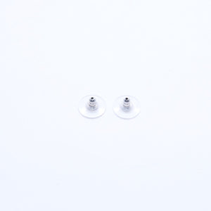 極美品 CHANEL シャネル ボタンピアス ピアス ココマーク ブラック シルバー 03C刻印 重量約2.42g 中古 4a005149