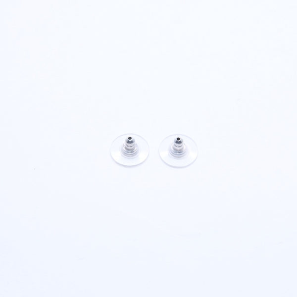 極美品 CHANEL シャネル ボタンピアス ピアス ココマーク ブラック シルバー 03C刻印 重量約2.42g 中古 4a005149