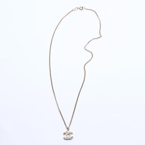 極美品 CHANEL シャネル ネックレス ゴールド マルチカラー ラインストーン 04A刻印 重量約5.12g 中古 4a005156