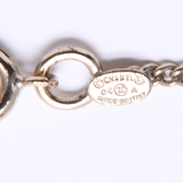 極美品 CHANEL シャネル ネックレス ココマーク ラインストーン 04A刻印 重量約4.86g マルチカラー ゴールド 中古 4a005159