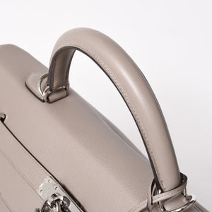 極美品 HERMES エルメス ケリー 50 ハンドバッグ グリアスファルト エバーカラー シルバー金具 Y刻印 中古 4a005300