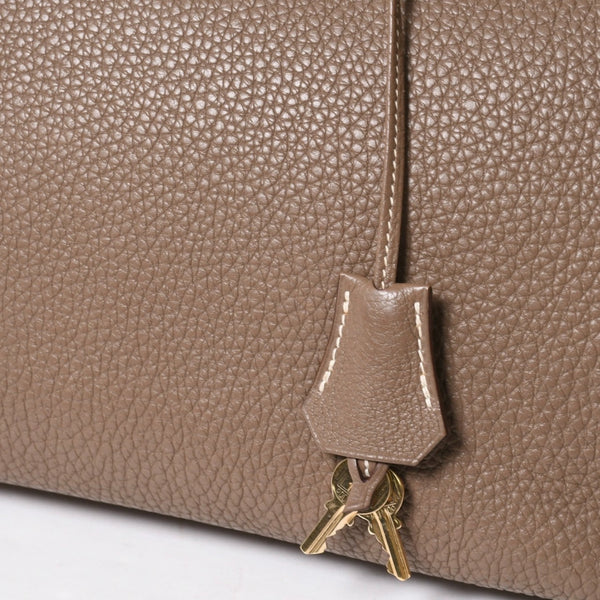 HERMES エルメス BIRKIN バーキン35 エトープ ゴールド金具 トリヨンクレマンス ハンドバッグ □P刻印 美品 中古 4a008391
