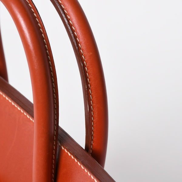 極美品 HERMES エルメス オータクロア 32 ハンドバッグ ハバナ カーフスキン トワルアッシュ ゴールド金具 レディース ⚪︎Y刻印 中古 4a008394
