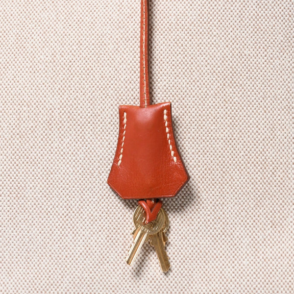 極美品 HERMES エルメス オータクロア 32 ハンドバッグ ハバナ カーフスキン トワルアッシュ ゴールド金具 レディース ⚪︎Y刻印 中古 4a008394