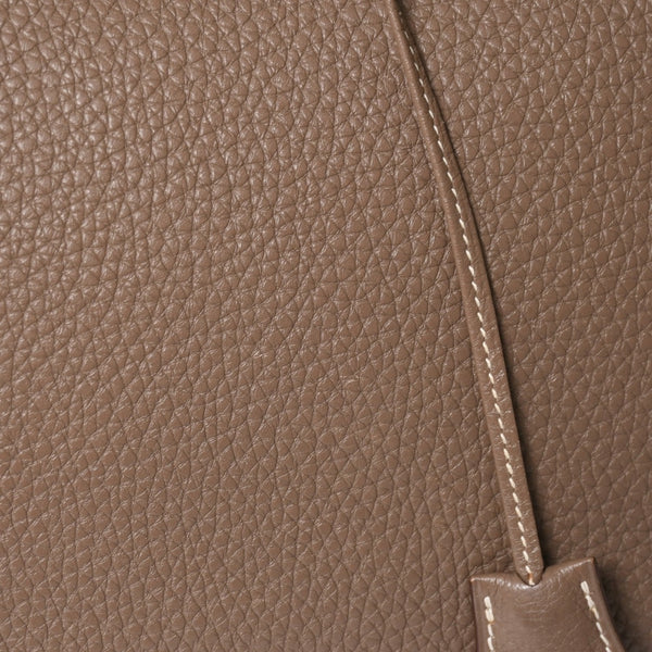 HERMES エルメス BIRKIN バーキン35 エトープ ゴールド金具 トリヨンクレマンス ハンドバッグ □P刻印 美品 中古 4a008391
