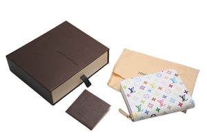 新品同様 LOUIS VUITTON ルイヴィトン ジッピー コインパース コインケース 小銭入れ M66548 モノグラム マルチカラー 村上隆 中古 4b013205