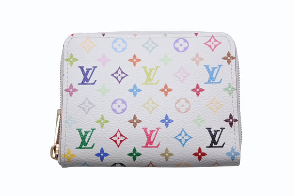 新品同様 LOUIS VUITTON ルイヴィトン ジッピー コインパース コインケース 小銭入れ M66548 モノグラム マルチカラー 村上隆 中古 4b013205