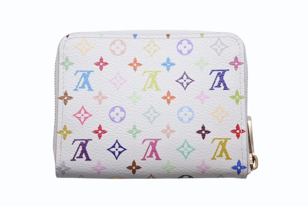 新品同様 LOUIS VUITTON ルイヴィトン ジッピー コインパース コインケース 小銭入れ M66548 モノグラム マルチカラー 村上隆 中古 4b013205