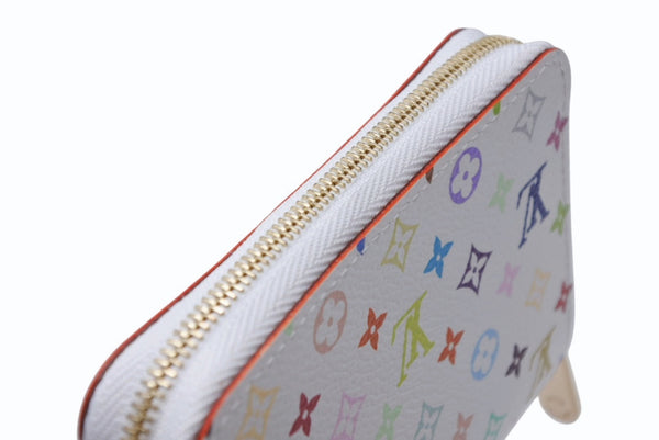 新品同様 LOUIS VUITTON ルイヴィトン ジッピー コインパース コインケース 小銭入れ M66548 モノグラム マルチカラー 村上隆 中古 4b013205