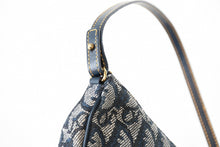 画像をギャラリービューアに読み込む, 新品同様 CHRISTIAN DIOR クリスチャンディオール トロッター サドルバッグ ワンショルダーバッグ サドルポーチ ネイビー 中古 4b013359