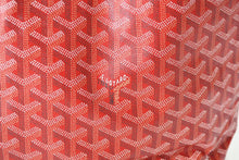 Load image into Gallery viewer, 新品同様 GOYARD ゴヤール サンルイPM バッグ トートバッグ STLCROPMLTY02CL02P PVC レザー レッド シルバー金具 中古 4b013406