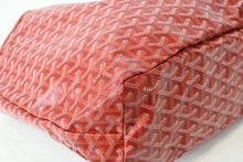 Load image into Gallery viewer, 新品同様 GOYARD ゴヤール サンルイPM バッグ トートバッグ STLCROPMLTY02CL02P PVC レザー レッド シルバー金具 中古 4b013406