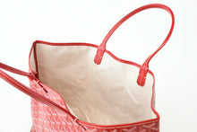 Load image into Gallery viewer, 新品同様 GOYARD ゴヤール サンルイPM バッグ トートバッグ STLCROPMLTY02CL02P PVC レザー レッド シルバー金具 中古 4b013406