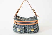 Load image into Gallery viewer, LOUIS VUITTON ルイヴィトン モノグラムデニム バギーPM ショルダーバッグ ワンショルダー M95049 インディゴブルー 美品 中古 4b013419