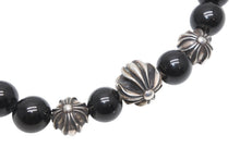 Load image into Gallery viewer, CHROME HEARTS クロムハーツ 8mm BEAD 8mm ビーズブレスレット 重量約30.0g オニキス シルバー925 美品 中古 4b013376