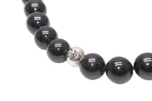 Load image into Gallery viewer, CHROME HEARTS クロムハーツ 8mm BEAD 8mm ビーズブレスレット 重量約30.0g オニキス シルバー925 美品 中古 4b013376