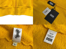 Load image into Gallery viewer, 新品未使用 BOSSI SPORTSWEAR ボッシ スポーツウェア ジップアップフーディー サイズL ラインストーン スタッズ イエロー 中古 sssss