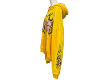 画像をギャラリービューアに読み込む, 新品未使用 BOSSI SPORTSWEAR ボッシ スポーツウェア ジップアップフーディー サイズL ラインストーン スタッズ イエロー 中古 4b008979