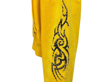 Load image into Gallery viewer, 新品未使用 BOSSI SPORTSWEAR ボッシ スポーツウェア ジップアップフーディー サイズL ラインストーン スタッズ イエロー 中古 sssss