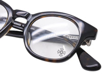 画像をギャラリービューアに読み込む, CHROME HEARTS クロムハーツ BABY ベイビー 伊達メガネ サイズ45□22-145 ブラウン プラスチック シルバー925 美品 中古 4c070305