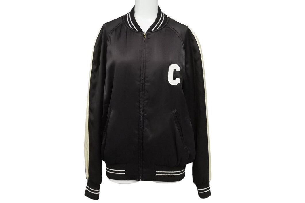 極美品 CELINE セリーヌ SOUVENIR TEDDY JACKET スーベニア テディ ジャケット 2V83G164I ブラウン レーヨン サイズ36 中古 4c070724