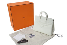 Load image into Gallery viewer, 新品未使用 HERMES エルメス バーキンシャドウ25 ハンドバッグ B刻印 フランス製 マッシュルーム シルバー金具 中古 4c071176