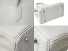 Load image into Gallery viewer, 新品未使用 HERMES エルメス バーキンシャドウ25 ハンドバッグ B刻印 フランス製 マッシュルーム シルバー金具 中古 4c071176