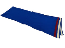 Load image into Gallery viewer, CHANEL シャネル ココマーク カシミヤ マフラー ブルー ホワイト レッド ストール ポケット付き ロゴ 小物 美品 中古 4c071554