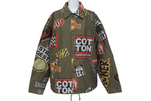 Load image into Gallery viewer, [USED/中古]DOUBLET ジャケット 17SS04BL34 STICKERS JAQUARD COAH JACKET  カーキ コットン S Bランク 中古 4c071560