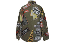 Load image into Gallery viewer, [USED/中古]DOUBLET ジャケット 17SS04BL34 STICKERS JAQUARD COAH JACKET  カーキ コットン S Bランク 中古 4c071560