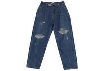 Load image into Gallery viewer, 極美品 DOUBLET ダブレット DAMEGED SILK DENIM PANTS ダメージシルク デニム パンツ サイズ M インディゴ 中古 4c071691