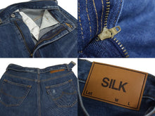 画像をギャラリービューアに読み込む, 極美品 DOUBLET ダブレット DAMEGED SILK DENIM PANTS ダメージシルク デニム パンツ サイズ M インディゴ 中古 4c071691