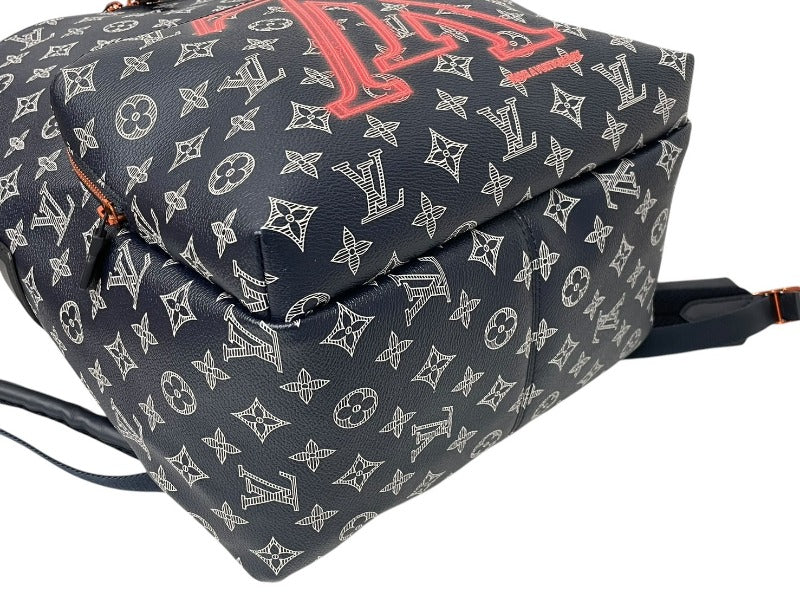 新品未使用 LOUISVUITTON ルイヴィトン アポロバッグ モノグラムインク アップサイドダウン リュックサック M43676 ネイビー 中古 4c072865