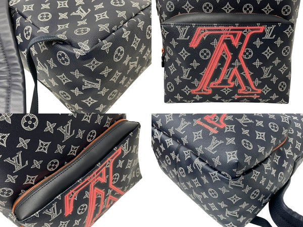 New Unused LOUISVUITTON Apollo Bag Monogram Ink Upside Down Rucksack M43676 Navy Used 4c072865
