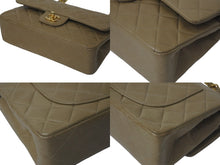 Load image into Gallery viewer, CHANEL シャネル マトラッセWフラップチェーンショルダーバッグ 3番台 ラムスキン 23cm ベージュ ゴールド金具 美品 中古 4c073631