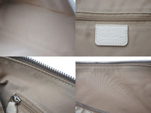 Load image into Gallery viewer, Christian Dior クリスチャンディオール エンブロイダリー トロッター ハンドバッグ ベージュ コーティングキャンバス レザー 花柄 美品 中古 4c075282