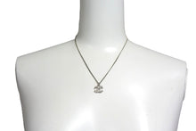 Load image into Gallery viewer, CHANEL シャネル ネックレス ココマーク シルバー メタル ラインストーン C12V刻印 重量6.7g 全長42.5cm 美品 中古 4c075348