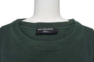 BALENCIAGA Layered T-shirt UNIS3X Green Cotton 657059 Used 4c075498