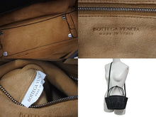 Load image into Gallery viewer, 新品未使用 BOTTEGA VENETA ボッテガヴェネタ 2wayバッグ ハンドバッグ ショルダーバッグ ブラック レザー シルバー金具 中古 4c075684