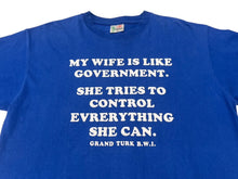 画像をギャラリービューアに読み込む, VINTAGE ヴィンテージ GRAND TURK B.W.I グランドターク島 半袖Tシャツ サイズXL レタリングロゴ ブルー 古着 美品 中古 4c075765