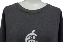 画像をギャラリービューアに読み込む, OLD STUSSY オールドステューシー Apple アップル サンプリング 半袖Tシャツ グレー ホワイト サイズXL 美品 中古 4c075820