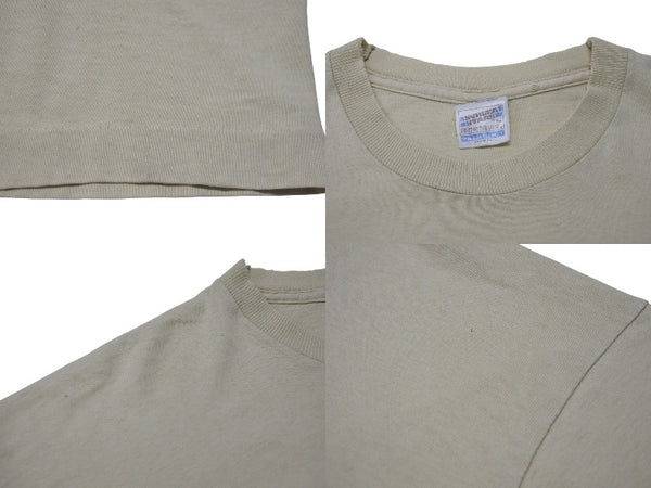 VINTAGE Vintage DOMANI Alien Marijuana Short Sleeve T-shirt Old Clothes Light Beige Size XL Good Condition Used 4c075825