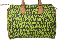 Load image into Gallery viewer, 極美品 LOUIS VUITTON ルイヴィトン スピーディ30 ハンドバッグ モノグラムグラフィティ M93706 グリーン 中古 4c075846