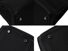 Load image into Gallery viewer, 新品同様 HERMES エルメス ケリー32 内縫い ブラック R刻印 トゴ シルバー金具 ハンドバッグ 2WAY 中古 4c075850