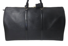 画像をギャラリービューアに読み込む, LOUIS VUITTON ルイヴィトン ボストンバッグ キーポル50 M42962 ブラック エピレザー ゴールド金具 美品 中古 4c075877