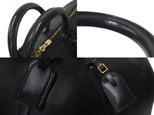 画像をギャラリービューアに読み込む, LOUIS VUITTON ルイヴィトン ボストンバッグ キーポル50 M42962 ブラック エピレザー ゴールド金具 美品 中古 4c075877