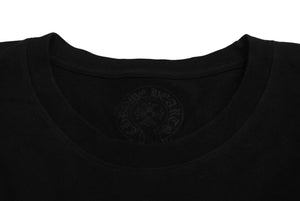 CHROME HEARTS クロムハーツ グラデーション サークルプリント 半袖Ｔシャツ ブラック ロゴ CH コットン サイズXL 美品 中古 4c070291