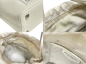 Maison Margiela メゾンマルジェラ ショルダーバッグ 2WAY ホワイト 5AC BUCKET SMALL S61WG0035 美品 中古 4c067690