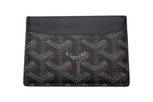 画像をギャラリービューアに読み込む, 極美品 GOYARD ゴヤール サン シュルピス カードケース STSULPPMLTY01CL01X レザー PVC ブラック 中古 4c067836